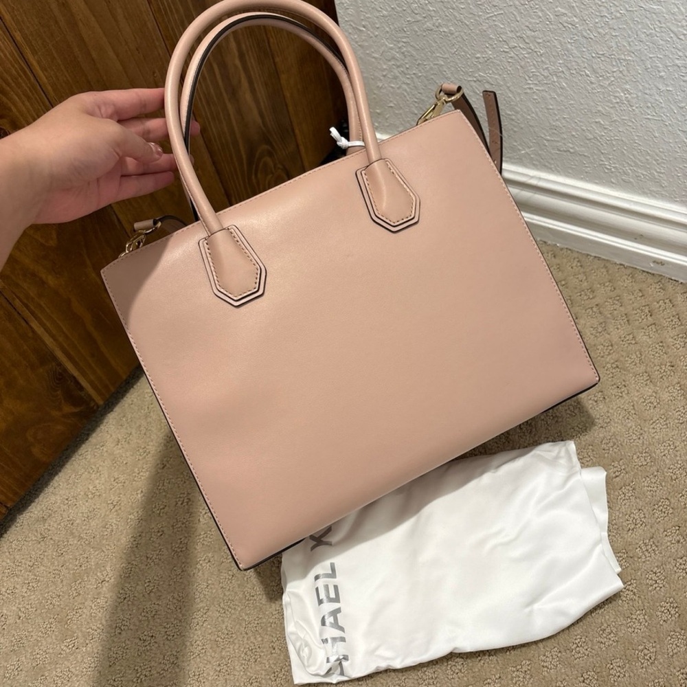 Michael Kors Blush Pink Studded Satchel - Picture 4 of 7